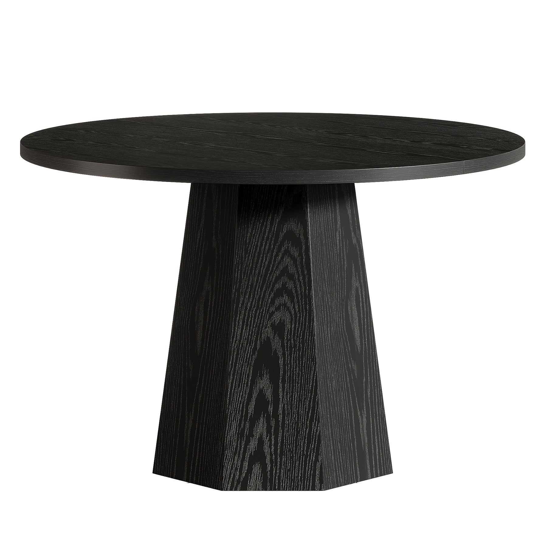 46.4" Dining Table, Round Kitchen Dinner Table with Sturdy Base Tribesigns
