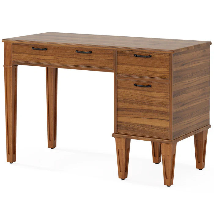 Tribesigns Bureau d'ordinateur de 120 cm, Bureau rustique avec classeur