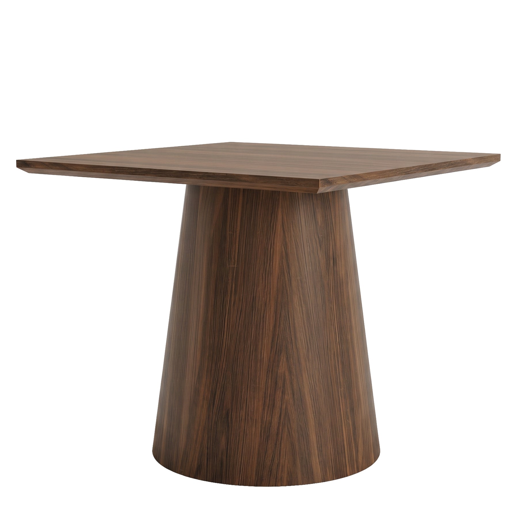 Tribesigns Table de cuisine carrée 80 x 80 cm avec pied central, Table à manger compacte pour petits espaces