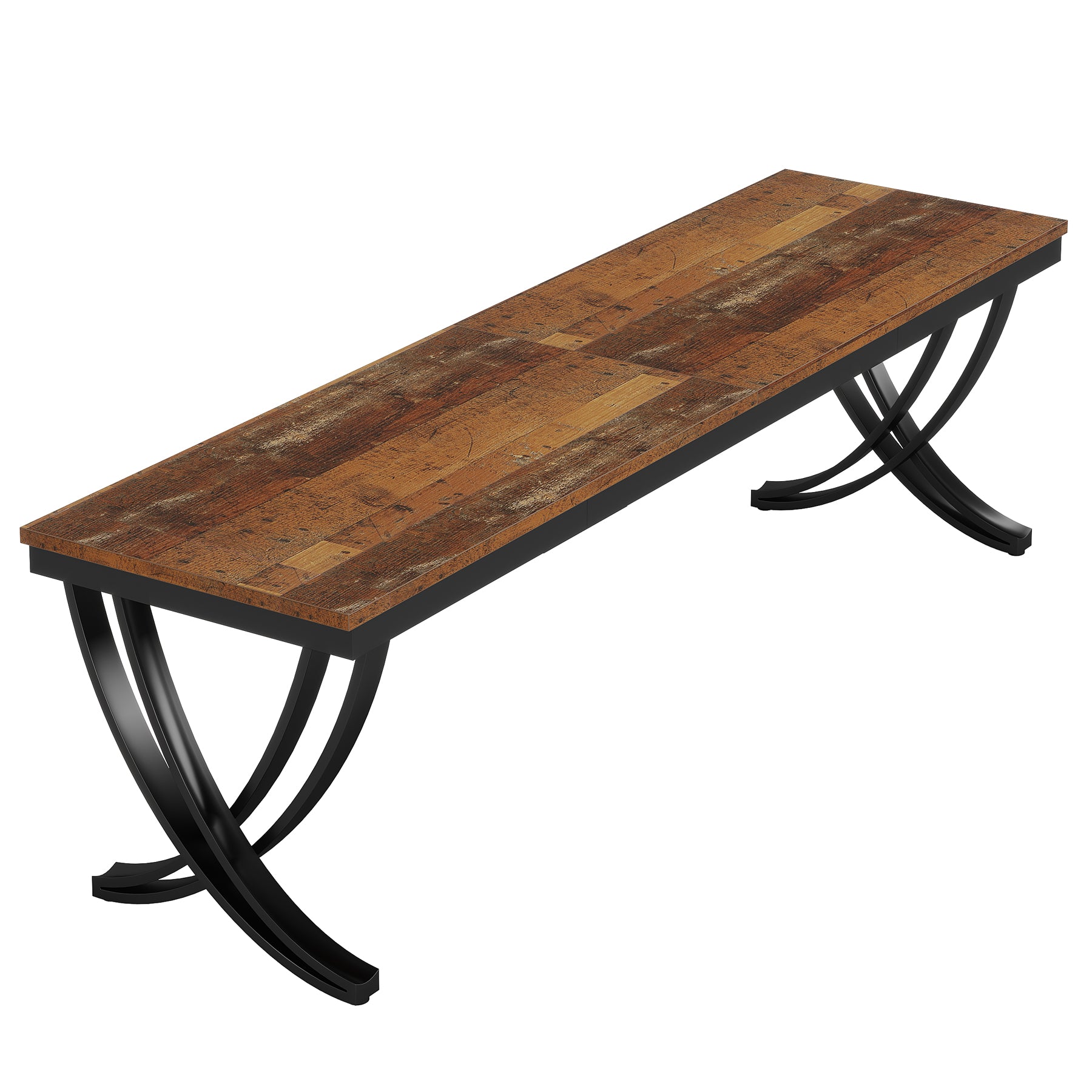 Tribesigns Grande table de salle à manger, Table à manger rectangulaire pour 6 à 8 personnes