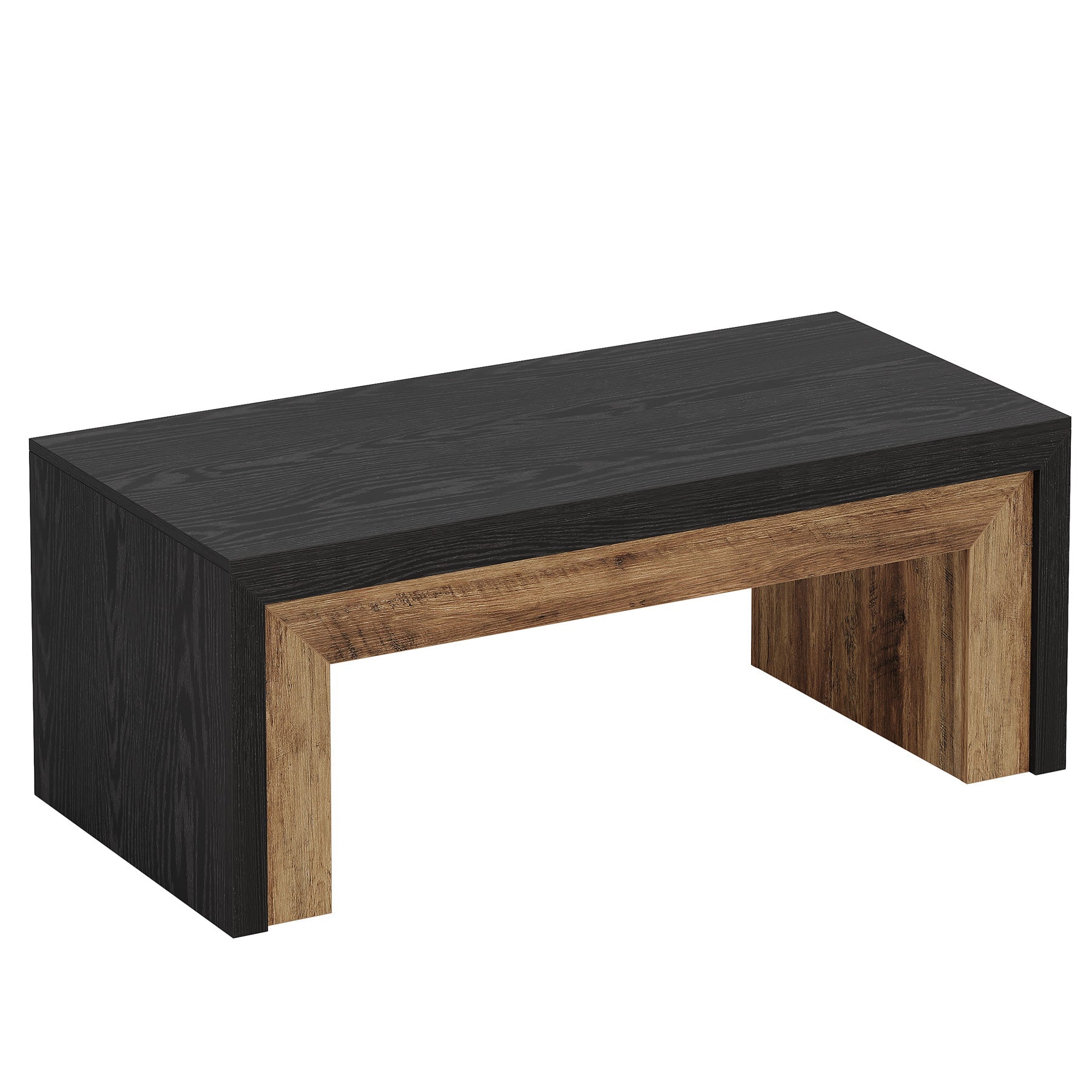 Tribesigns Table basse style ferme pour salon, Table basse moderne de taille moyenne