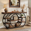 47.24" Console Table, 5 - Tier Industrial Sofa Table with Metal Frame Tribesigns