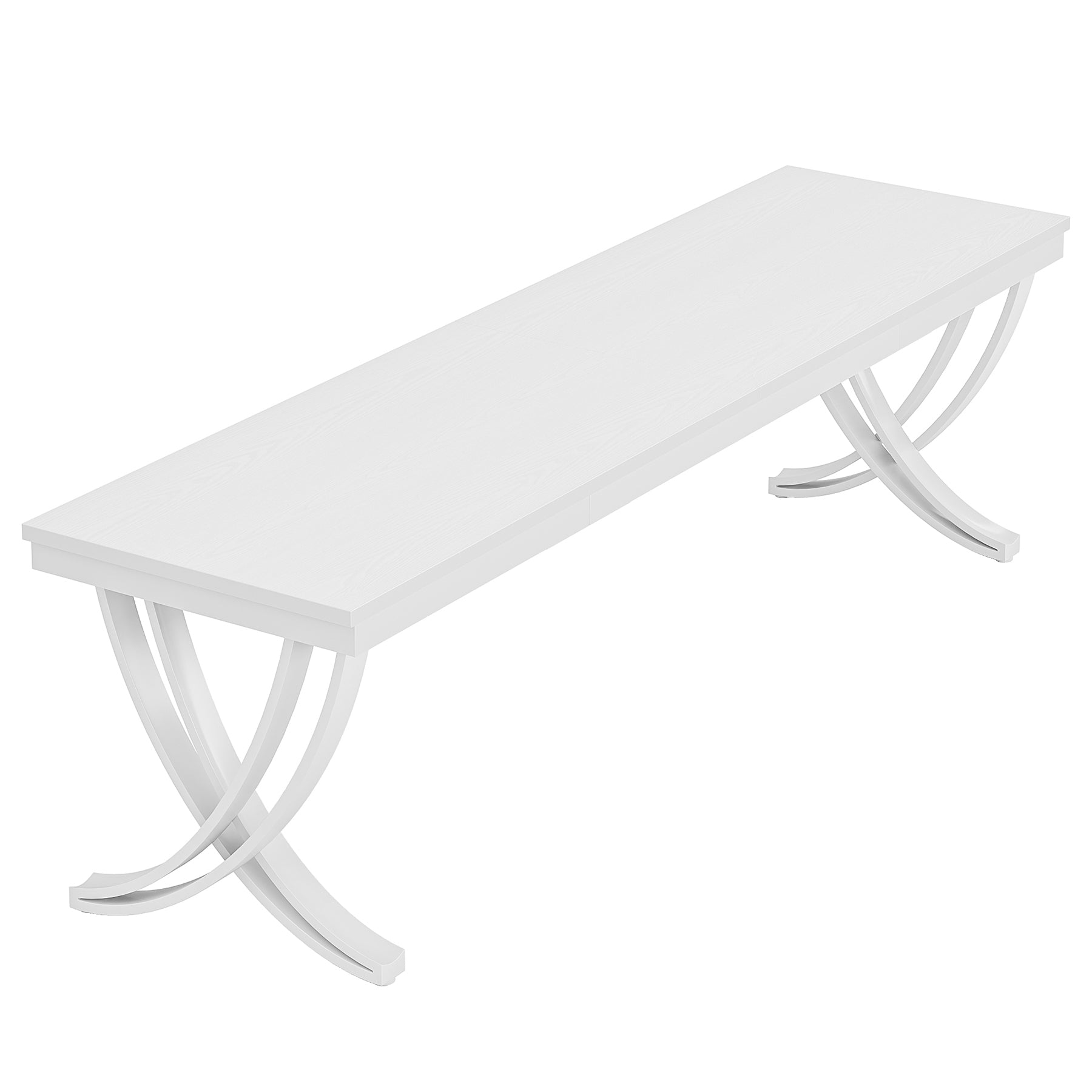Tribesigns Grande table de salle à manger, Table à manger rectangulaire pour 6 à 8 personnes