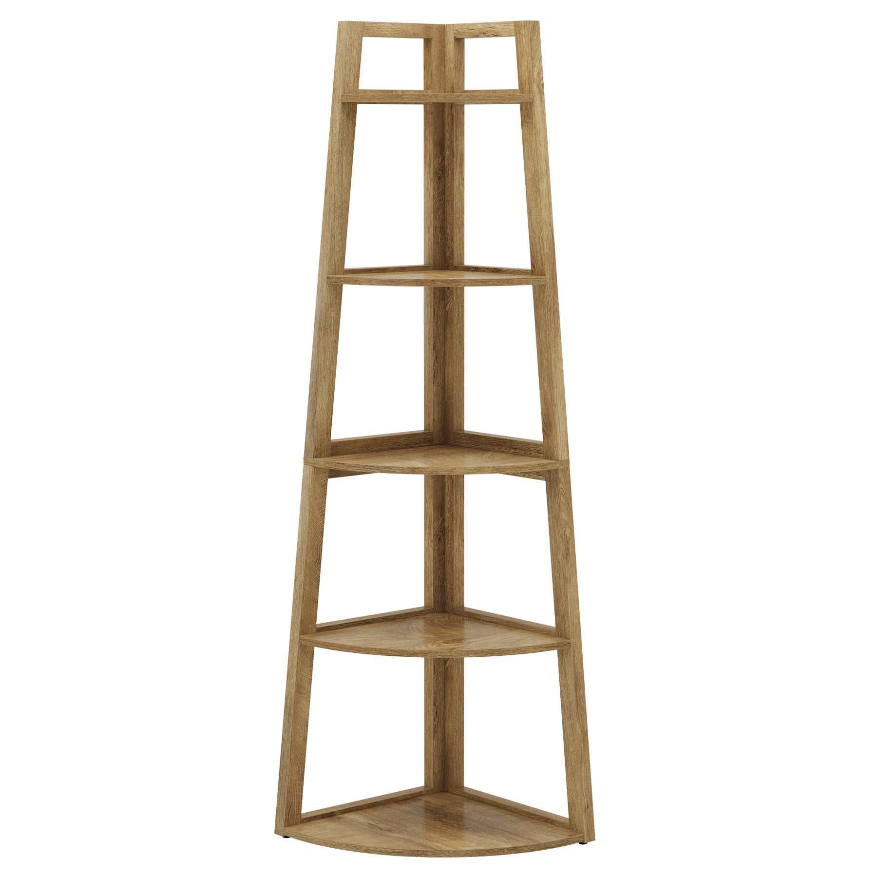 Tribesigns Étagère d'angle haute (178 cm) à 5 niveaux, Meuble de rangement gain de place pour le salon et la cuisine