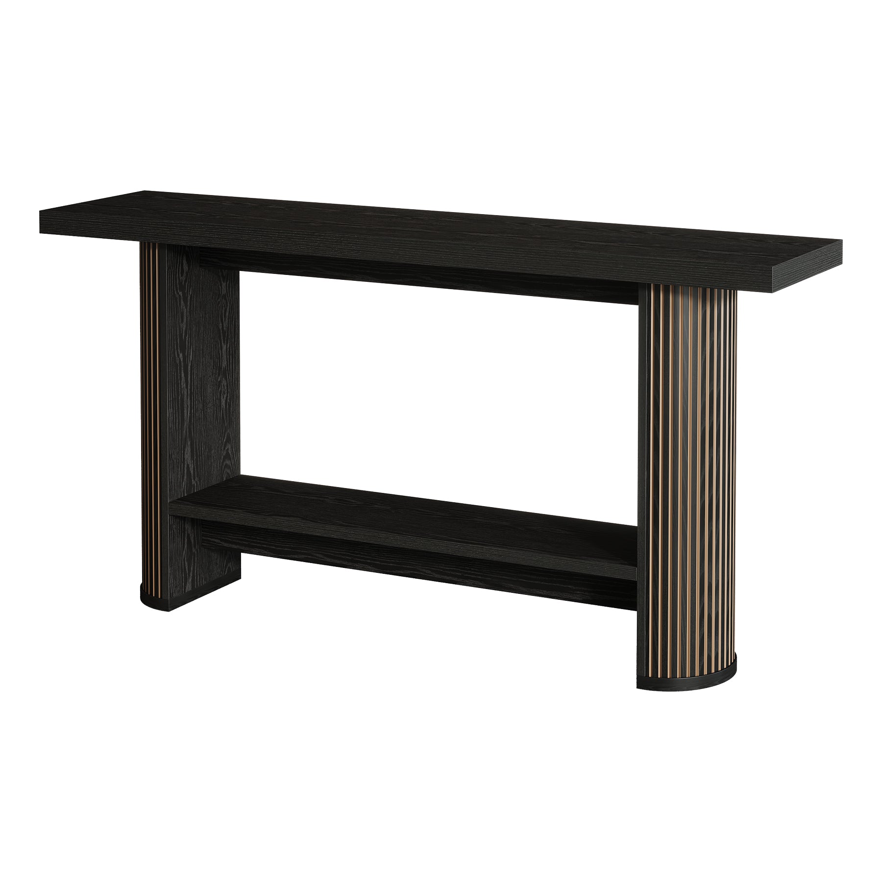 Tribesigns Console de style maison de campagne de 140 cm, Table étroite pour couloir et canapé