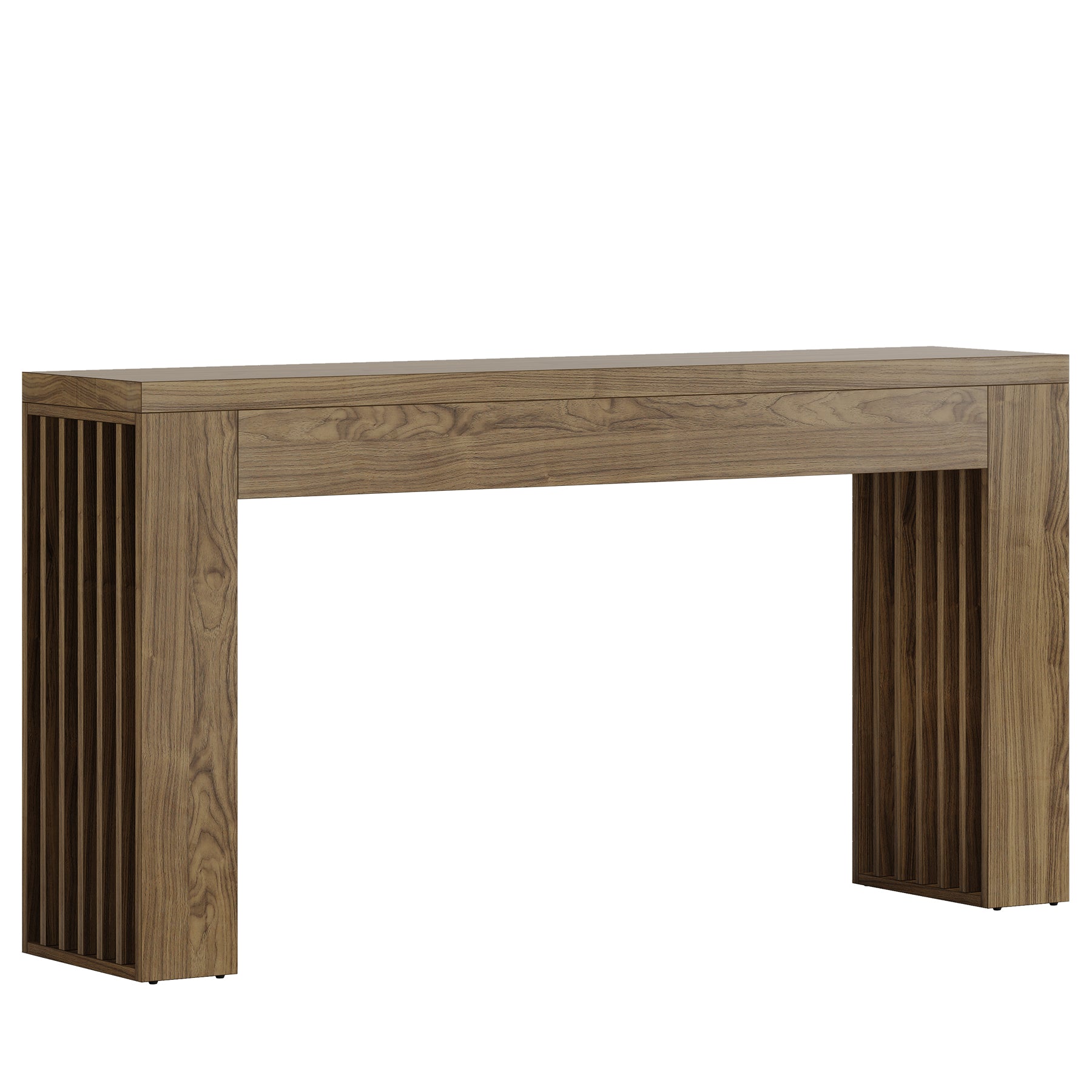 Tribesigns Table Console Longue de 150 cm à Placer derrière Le canapé avec Pieds à Lattes Verticales