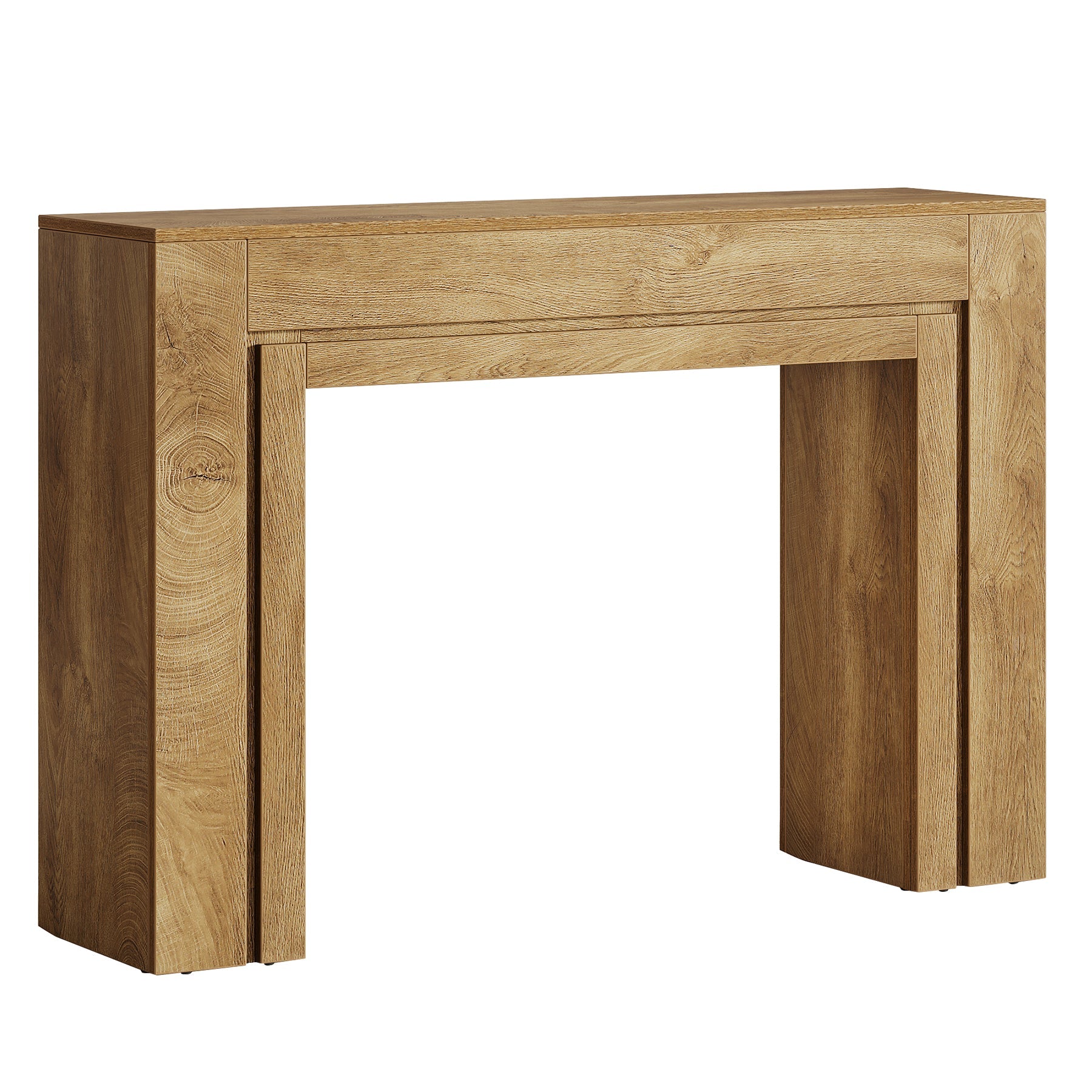 Tribesigns Console étroite (105 cm), Table d'entrée moderne avec piètement double solide