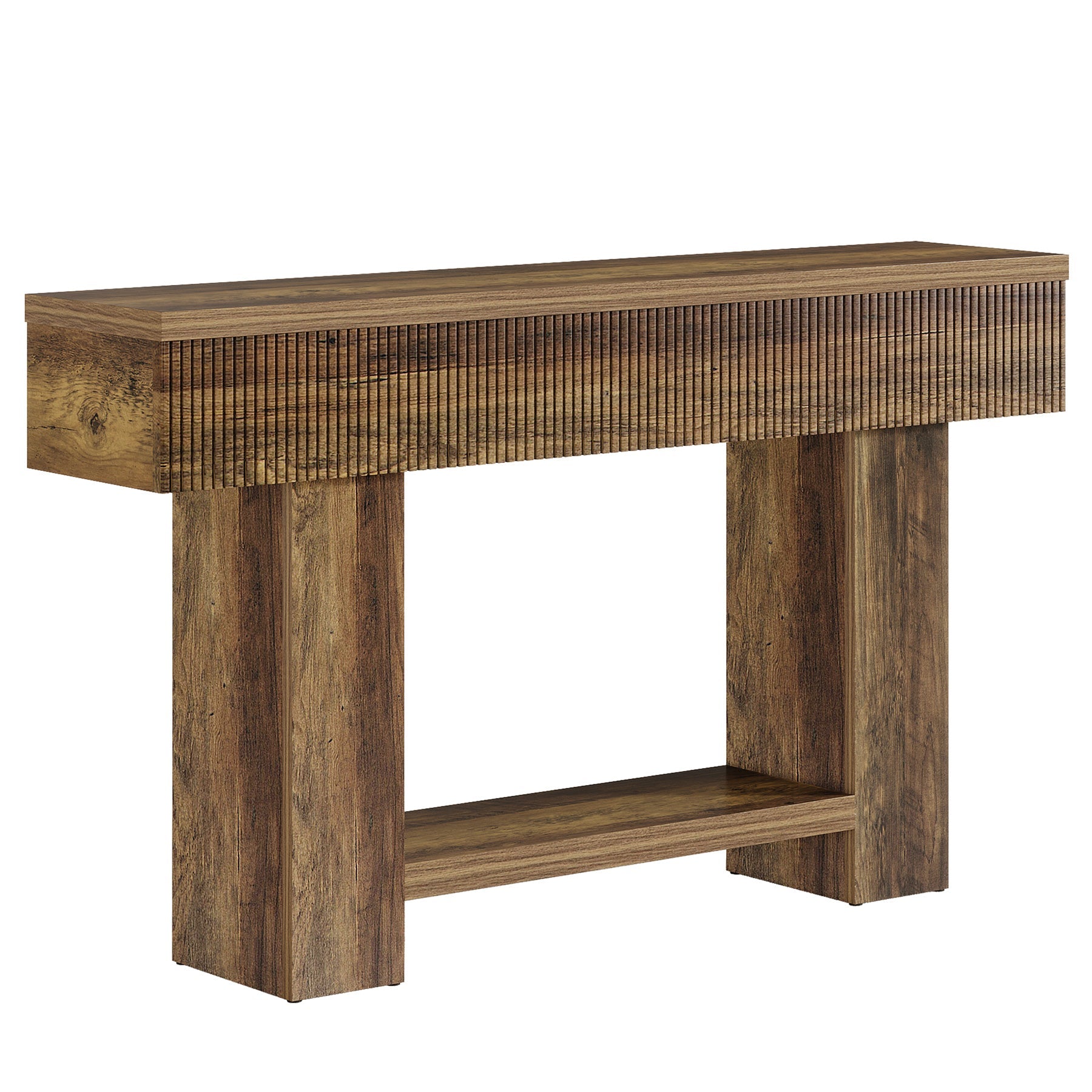 Tribesigns Console de 140 cm avec rangement, Table d'entrée de style champêtre