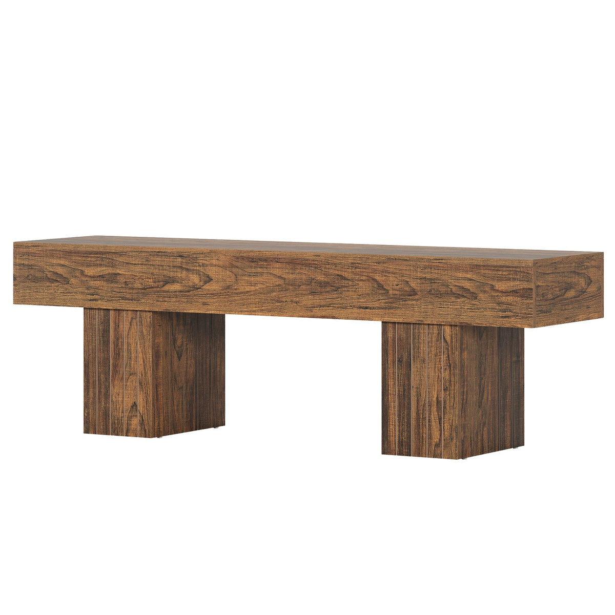Tribesigns Banc en bois de 140 cm, Banc de salle à manger rustique de style champêtre