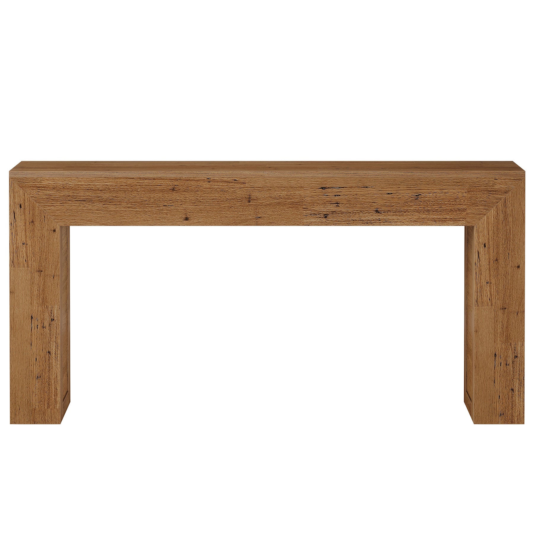 Tribesigns Table console étroite 160 cm, Table de couloir en bois derrière le canapé