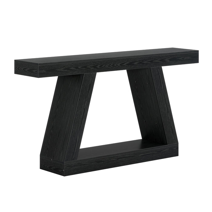 Tribesigns Table console industrielle de 140 cm pour entrée, Table basse de couloir