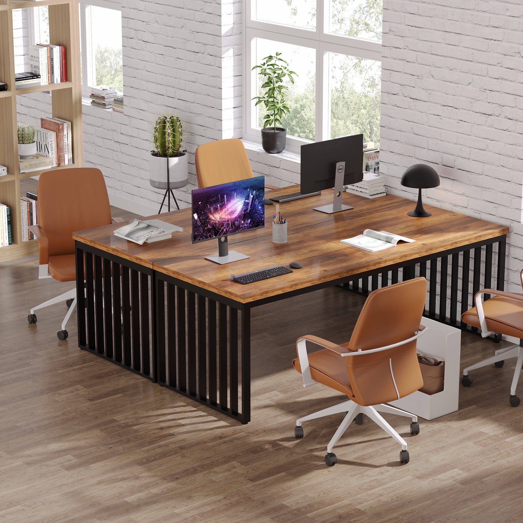 Tribesigns Bureau 180 cm, Bureau d'ordinateur Table de conférence