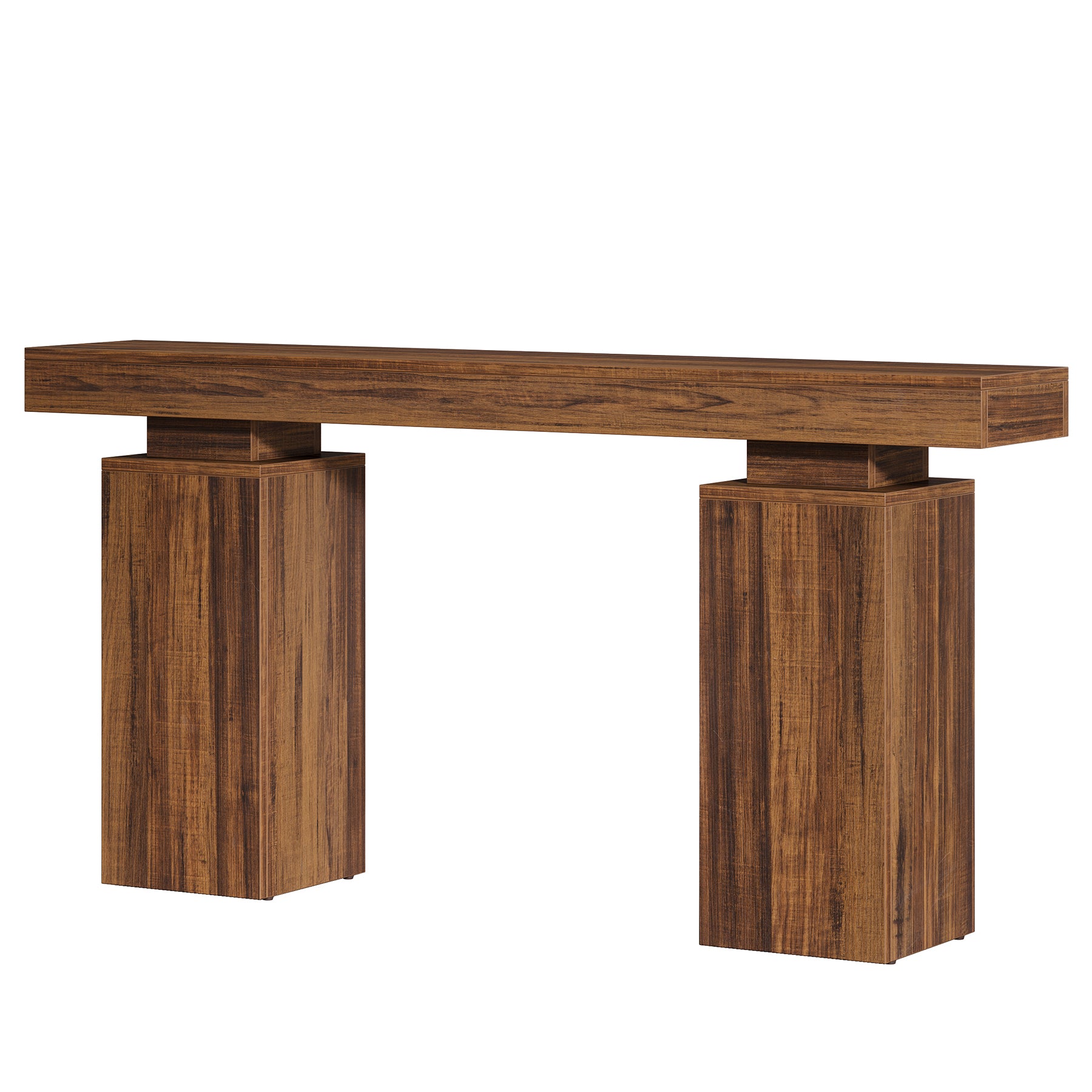 Tribesigns Console de 160 cm, Table d'entrée de style maison de campagne en bois pour le salon et le couloir