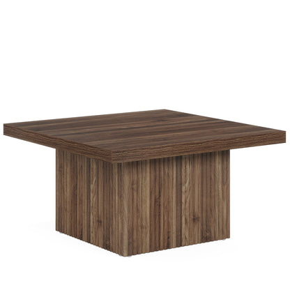 Tribesigns Table basse carrée, Table de cocktail en bois de 80 cm