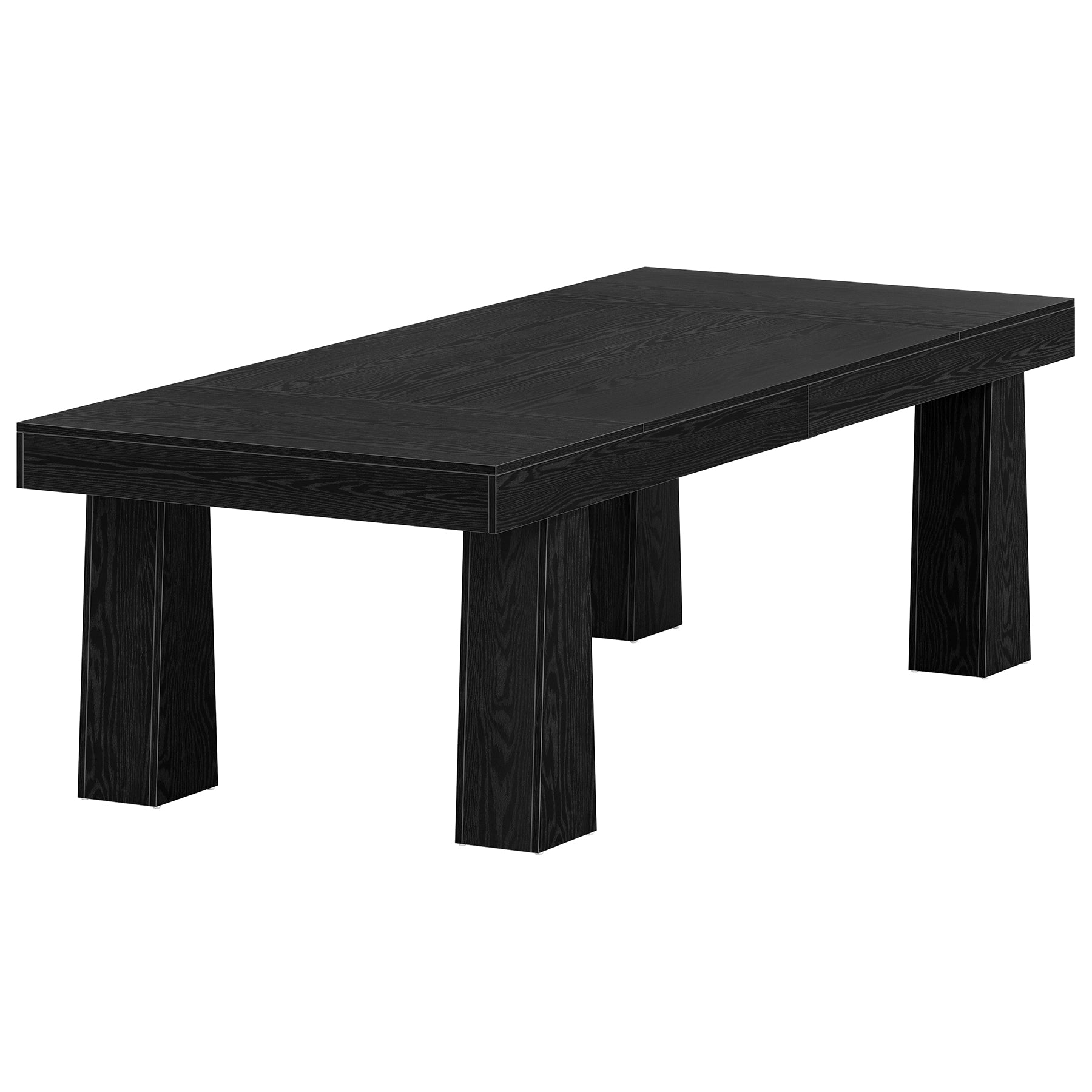 Tribesigns Table de conférence de 160 cm, Table de réunion de style industriel moderne avec 4 pieds fuselés en noir
