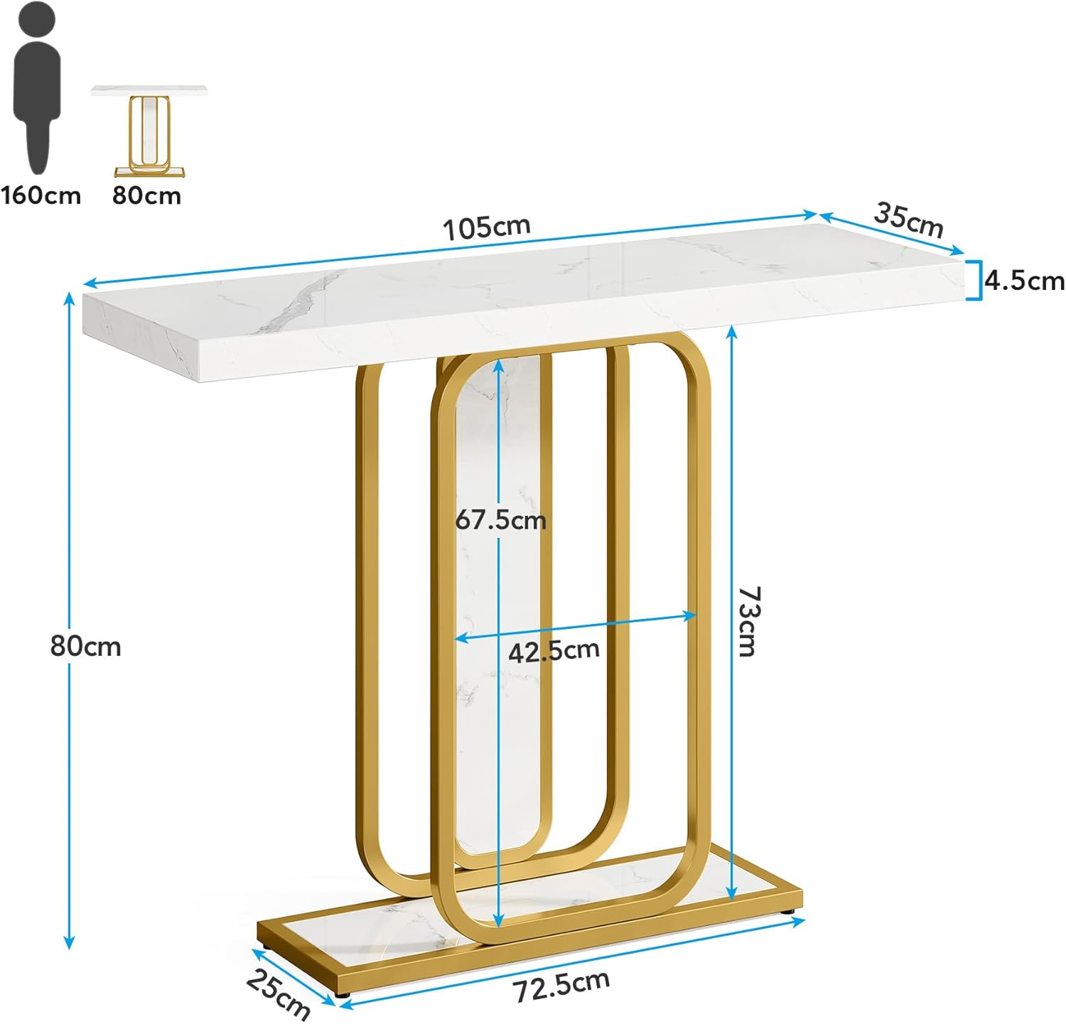 Tribesigns Table Console design unique, Moderne console pour entrée