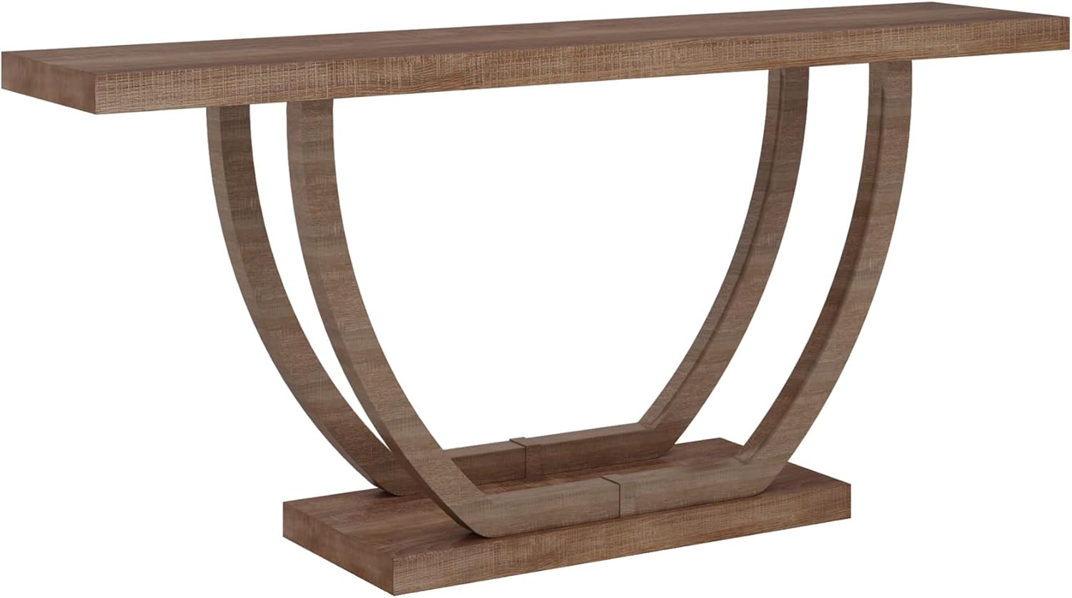 Tribesigns Console d'entrée, Table console étroite de 160 cm avec base géométrique