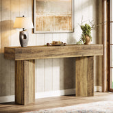 Tribesigns Console longue de 160 cm, Table d'appoint étroite derrière le canapé 3