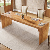 Tribesigns Table à manger 180 cm Table à manger de cuisine moderne avec base robuste 3