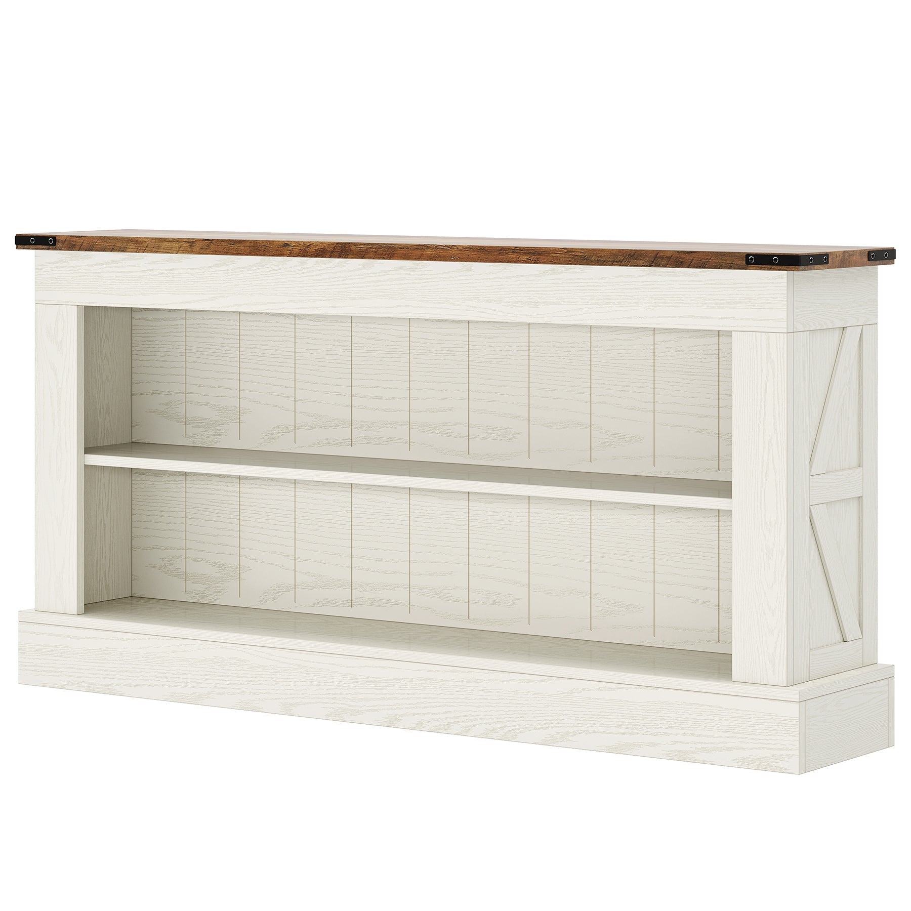 63" Console Table, Long Entryway Table Sofa Table With Storage Tribesigns