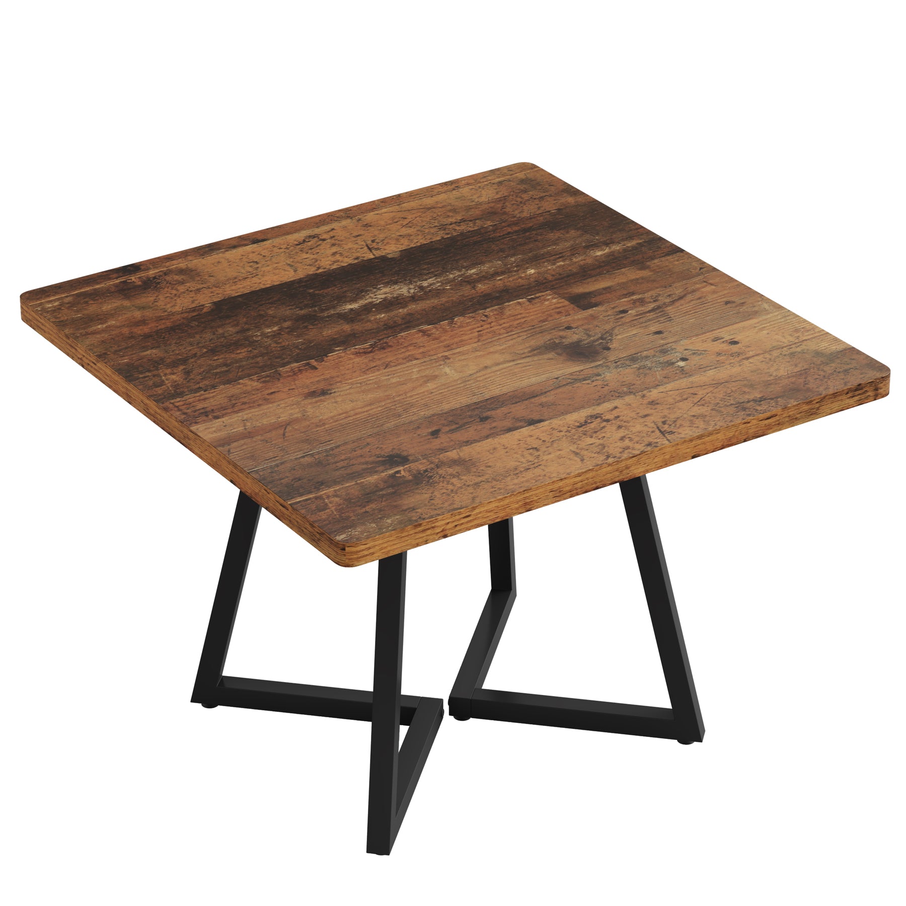 Tribesigns Table à Manger pour 4 Personnes, Table avec Pied métallique Table de Salle à Manger en Bois