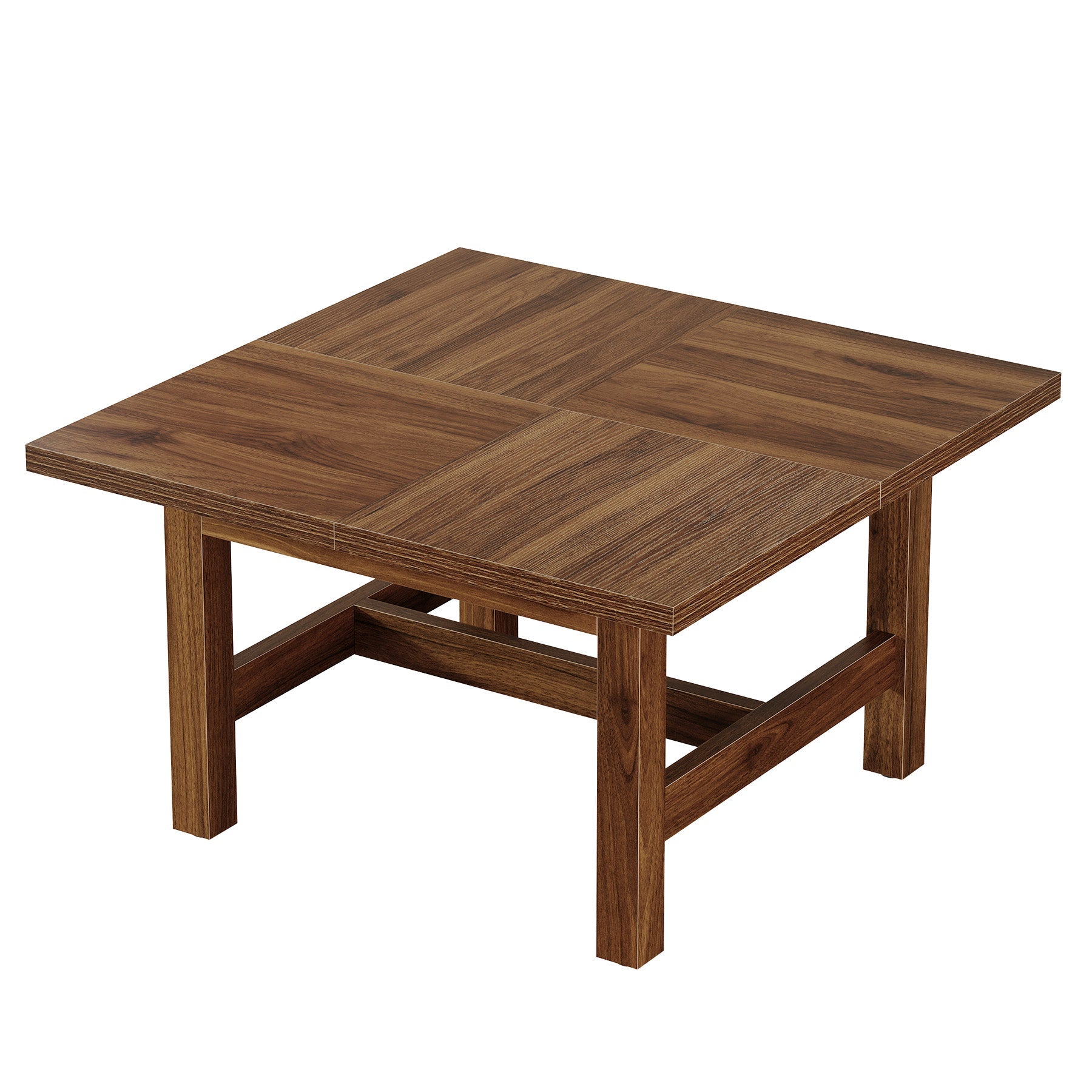 Tribesigns Table basse carrée 79 cm, Table de salon avec pieds robustes et grand plateau