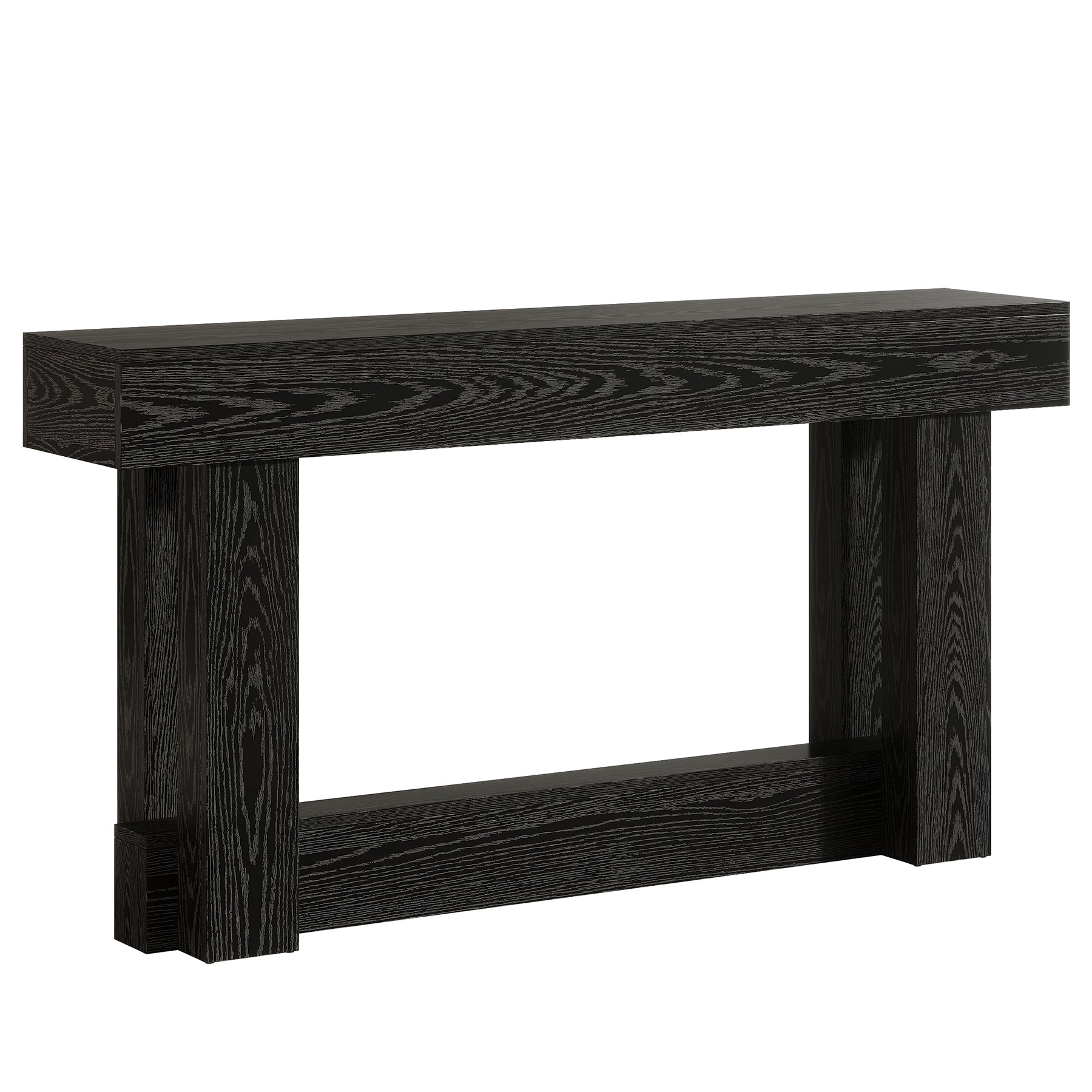 Tribesigns Table console en bois de 160 cm, Table d'entrée de ferme à 2 niveaux