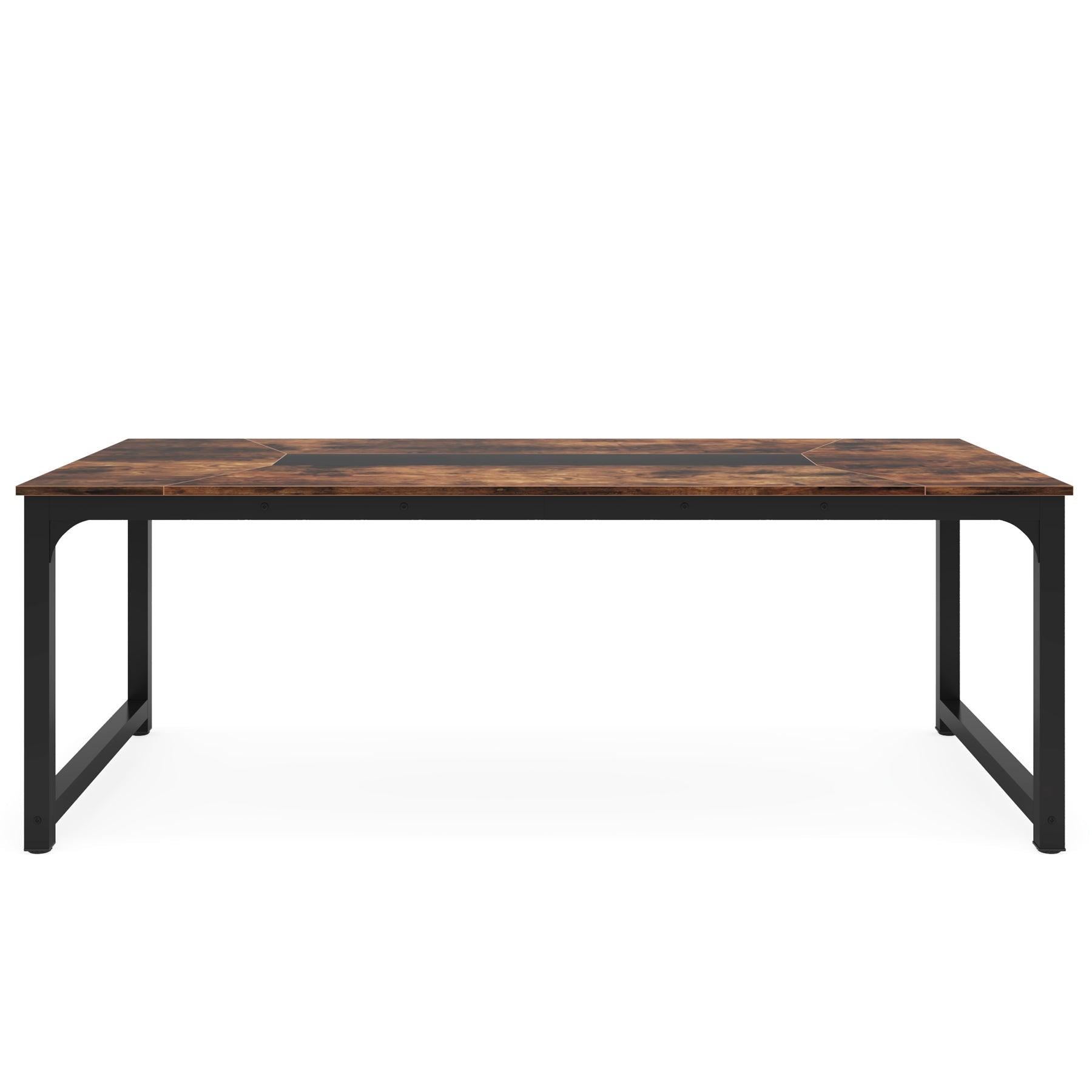Tribesigns Table à manger industrielle 180 cm, Table de cuisine rectangulaire pour 6 à 8 personnes