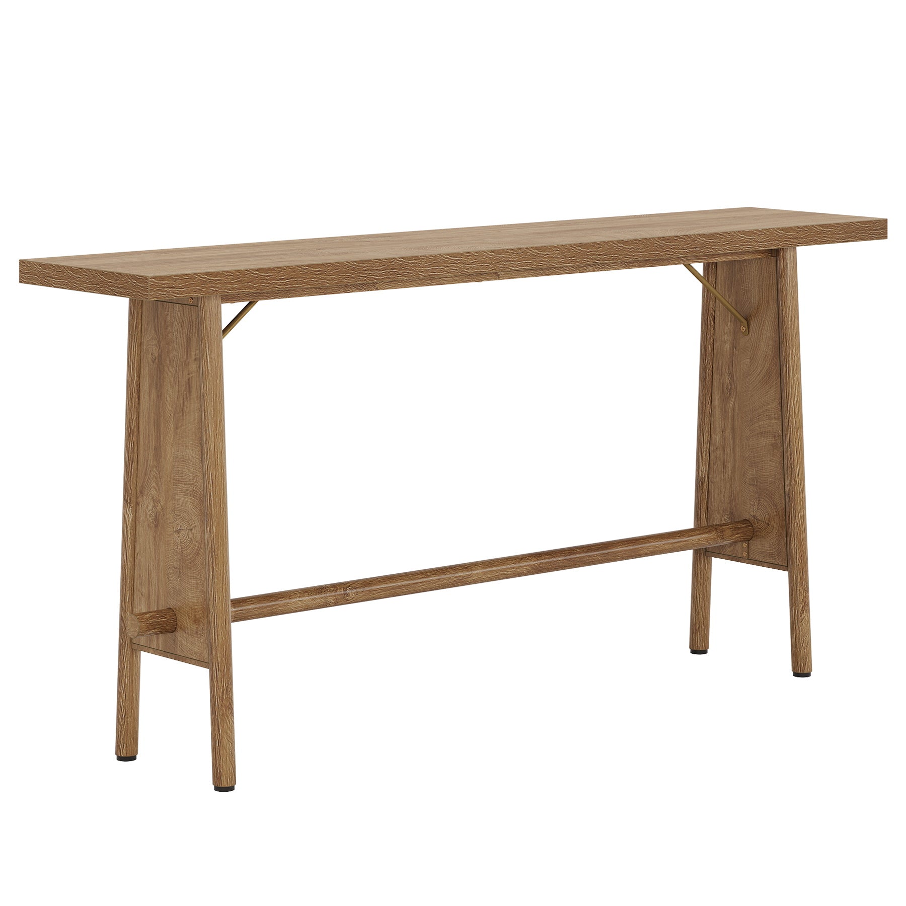 Tribesigns Table d'entrée de 160 cm avec étagère de rangement, Table console pour salon