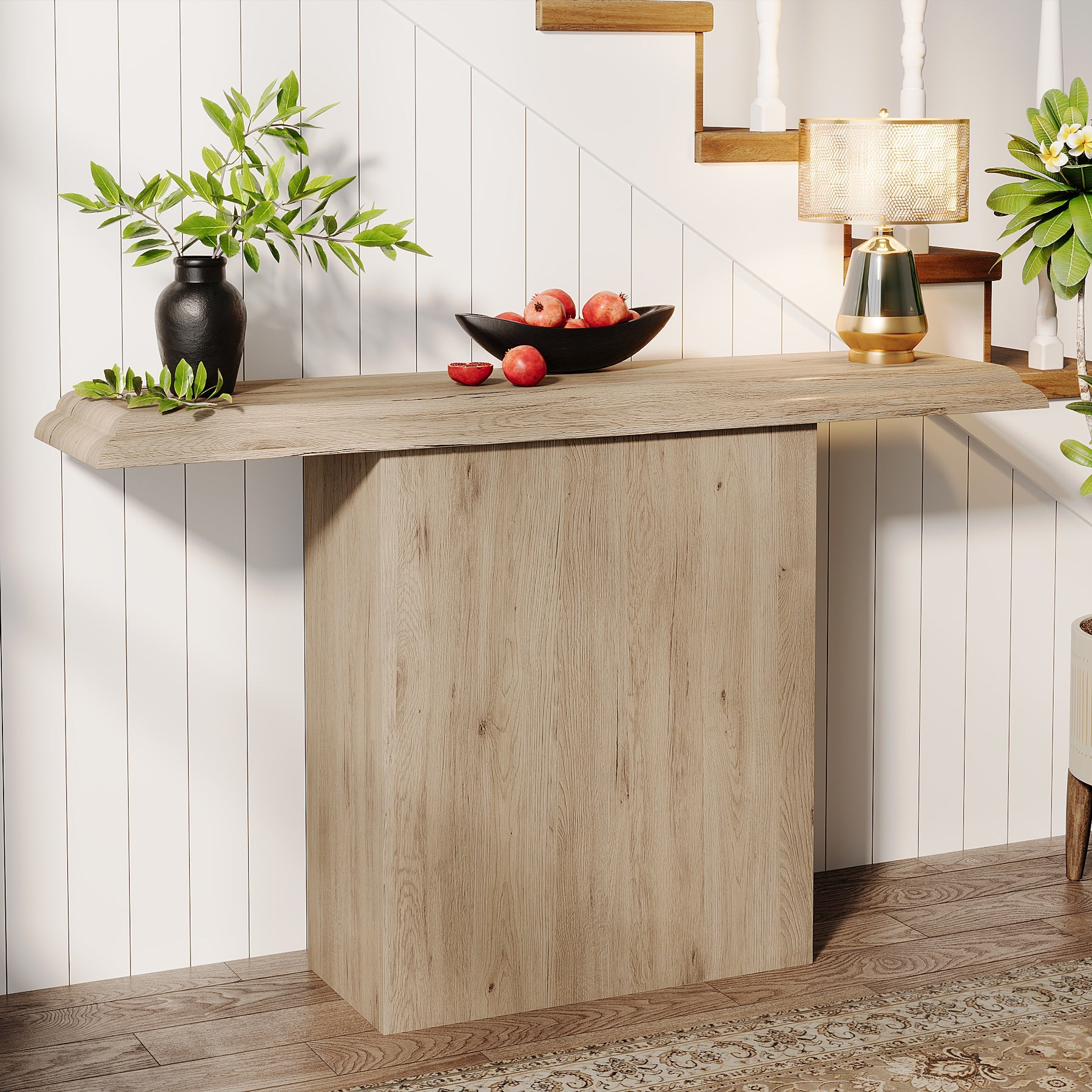 Tribesigns Table console 105 cm, Style ferme table d'entrée Table de canapé