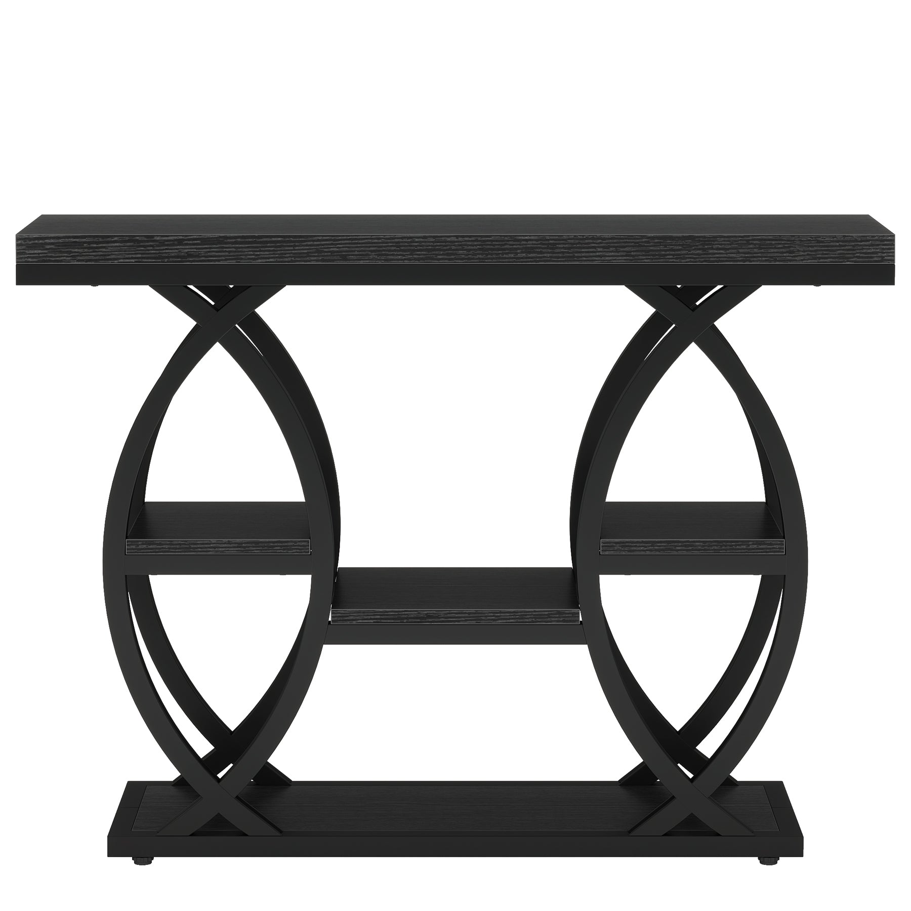 Tribesigns Console de 100 cm, Table de canapé à 4 niveaux Table d'entrée avec étagères