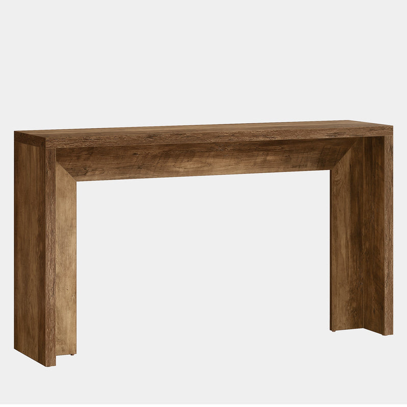 Table console rustique de 140 cm, Table de canapé de ferme Table d'entrée