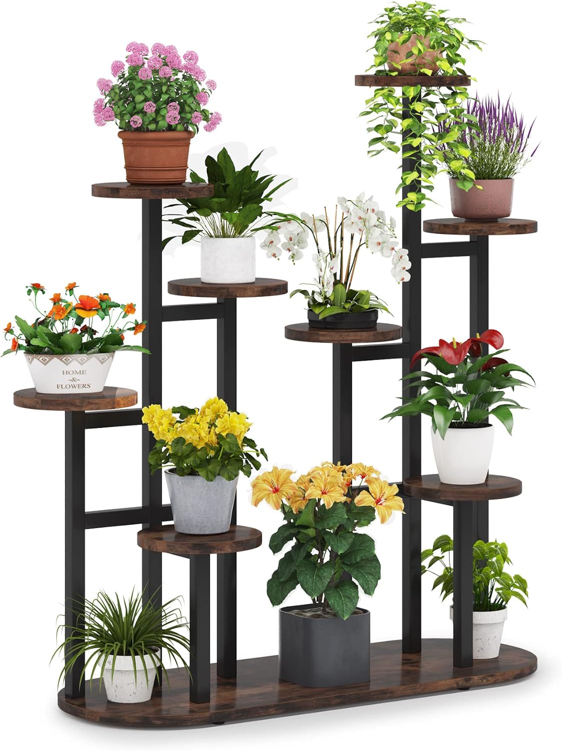 Tribesigns Support de plantes d'intérieur à plusieurs étages pour 11 pots de fleurs