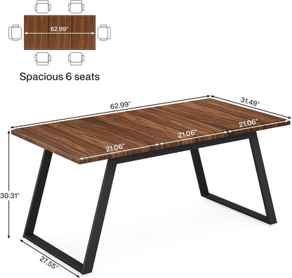 Tribesigns Grand Bureau d'ordinateur, Bureau de Travail Moderne et Simple Table Exécutive en métal Robuste