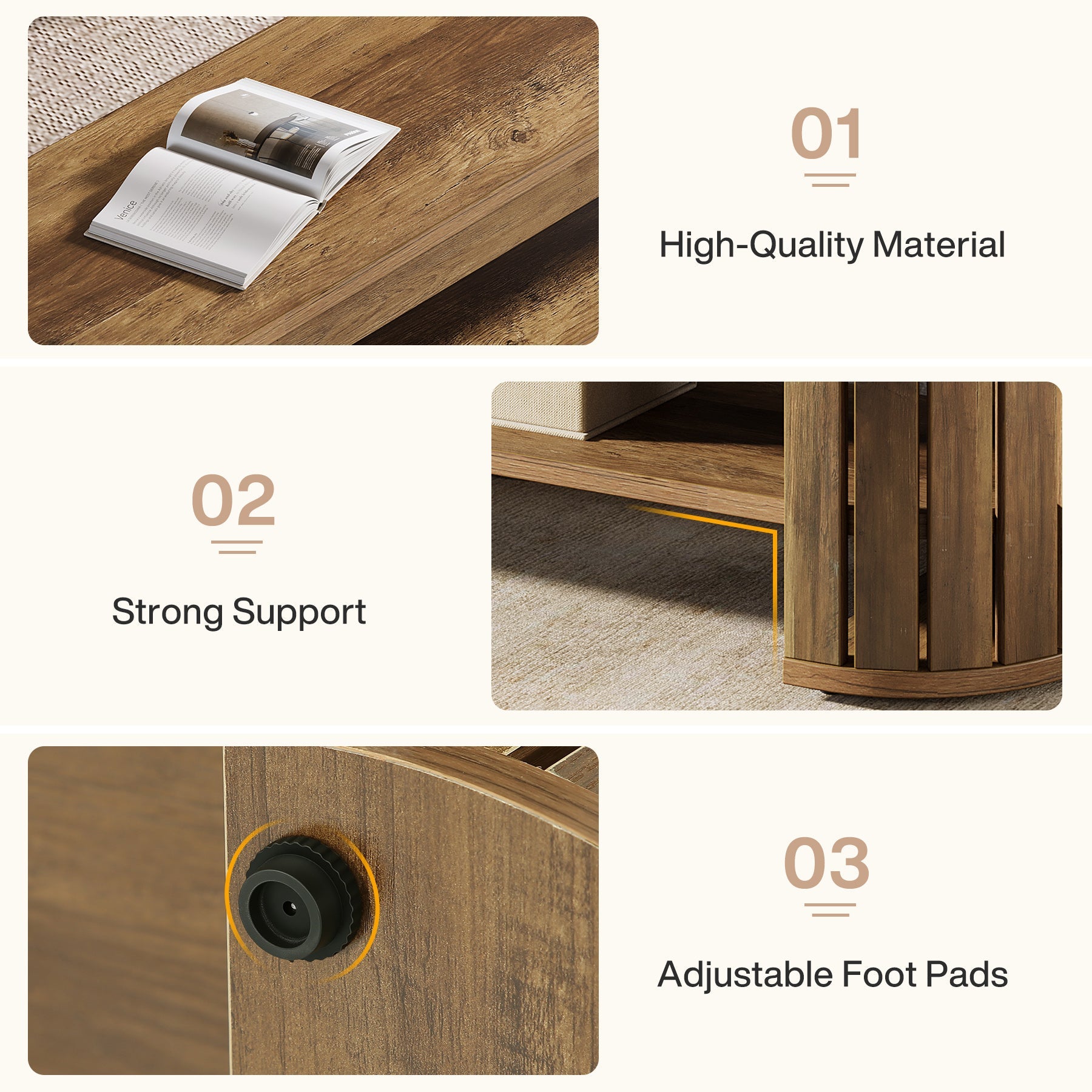 Tribesigns Banc à chaussures en bois avec rangement, Banc à 2 niveaux pour entrée, chambre et salon