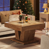 Tribesigns Table basse carrée, Table basse en bois pour salon 3