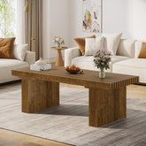 Tribesigns Table basse rectangulaire moderne de 120 cm et table de cocktail 3