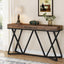 Tribesigns Table console en bois , Console d'entrée avec base en métal Unique Table Basse