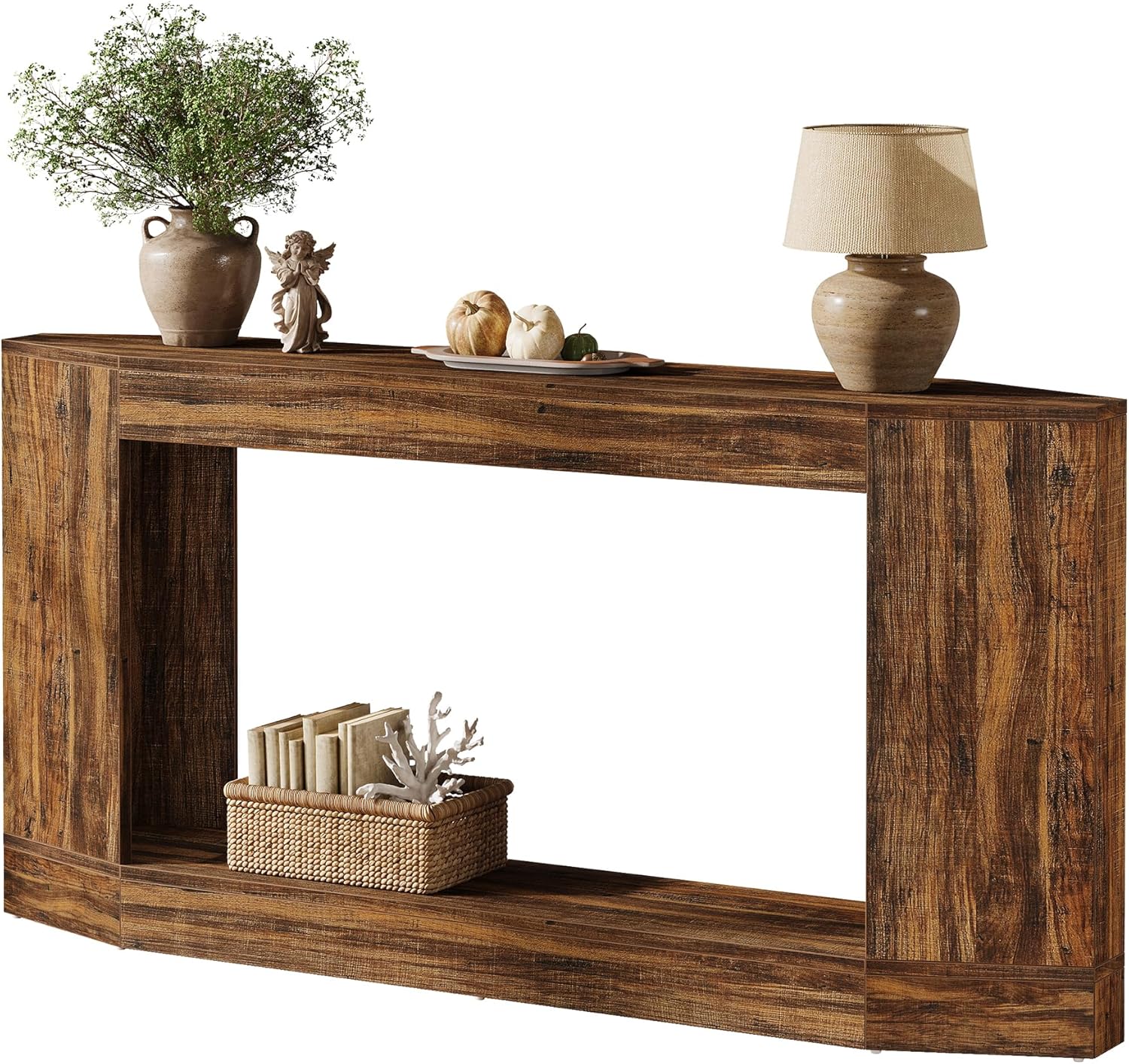 Tribesigns Console 160 cm, Table basse avec rangement pour entrée
