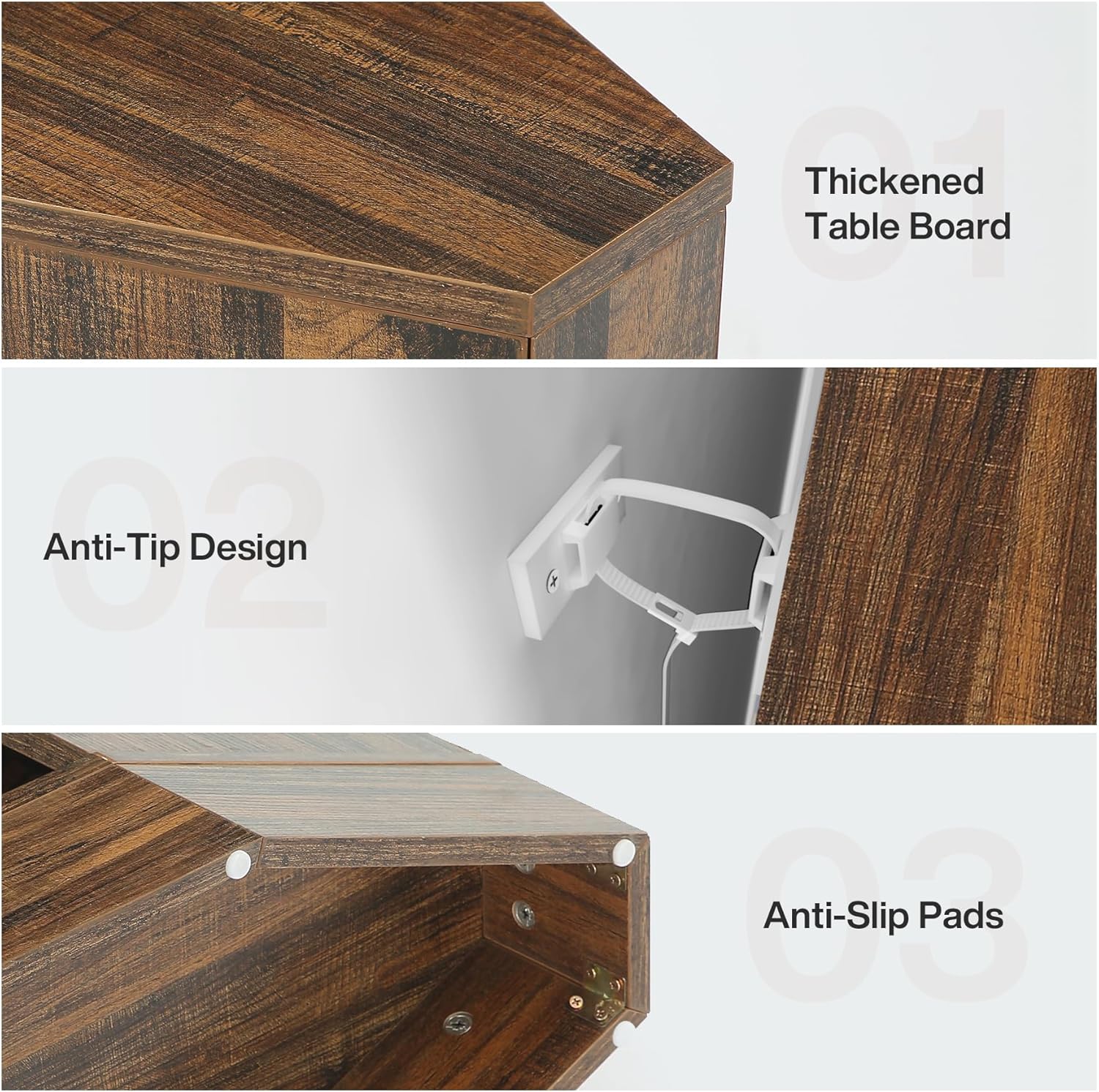 Tribesigns Console 160 cm, Table basse avec rangement pour entrée