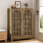 Tribesigns Grand meuble à chaussures à façade ajourée 6 niveaux avec étagères modulables 3