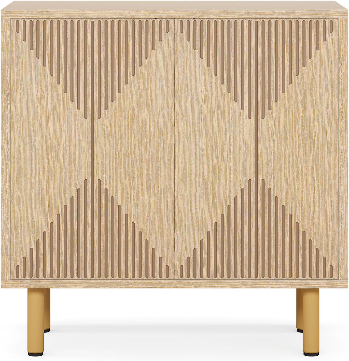 Tribesigns Meuble de rangement, Buffet en bois Armoire buffet avec portes pour salon