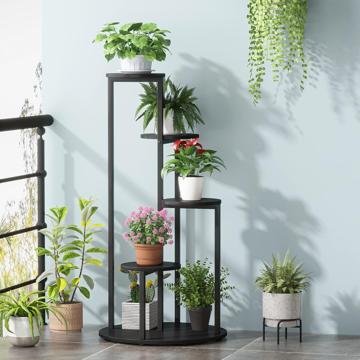 Tribesigns Support de plante, Étagère pour plantes interieur support jardinière décoratif