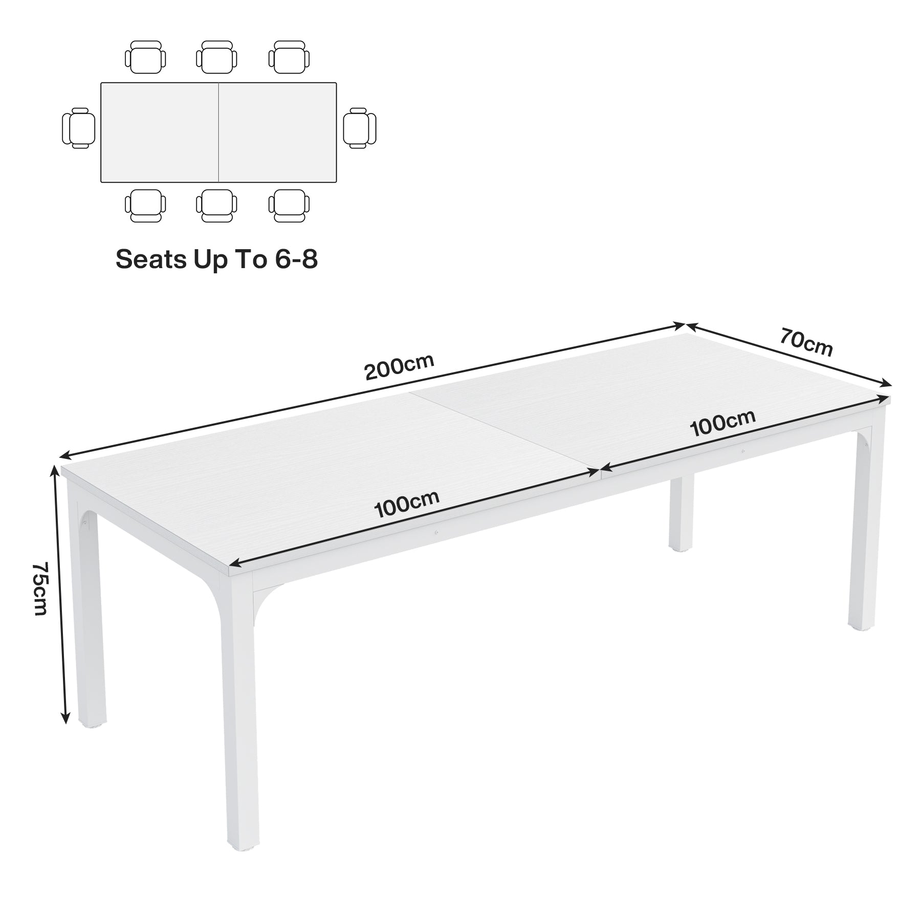 Tribesigns Bureau d'ordinateur, Bureau informatique Table longue pour deux