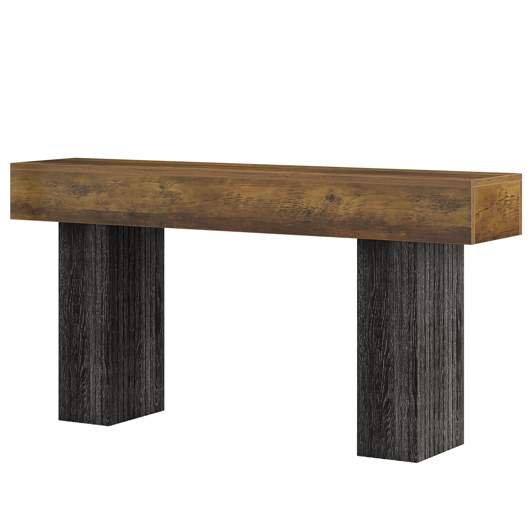 Tribesigns Table console longue de 160 cm de long, Table de canapé de maison de campagne