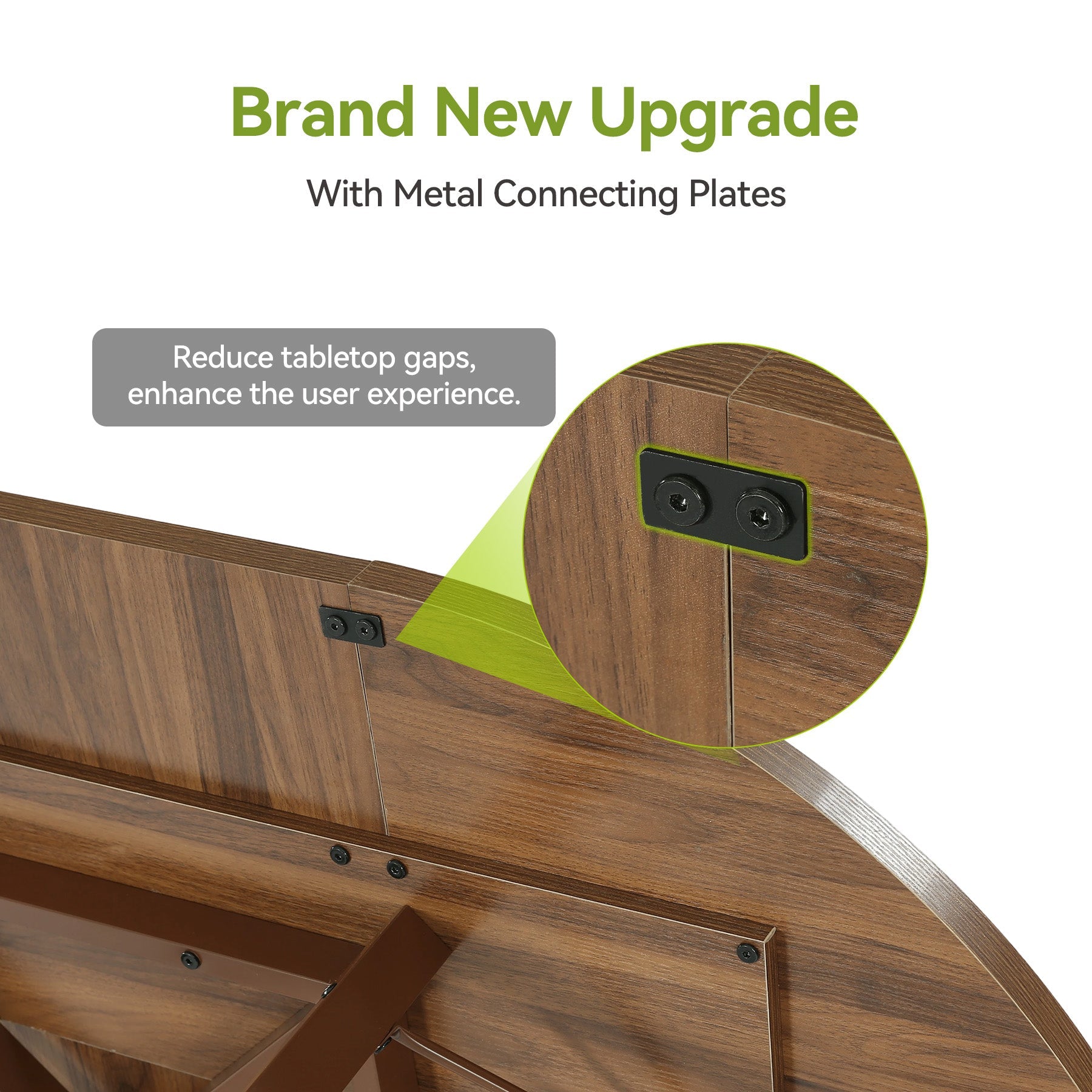 Tribesigns Table à manger Table de cuisine moderne pour 4 à 6 personnes