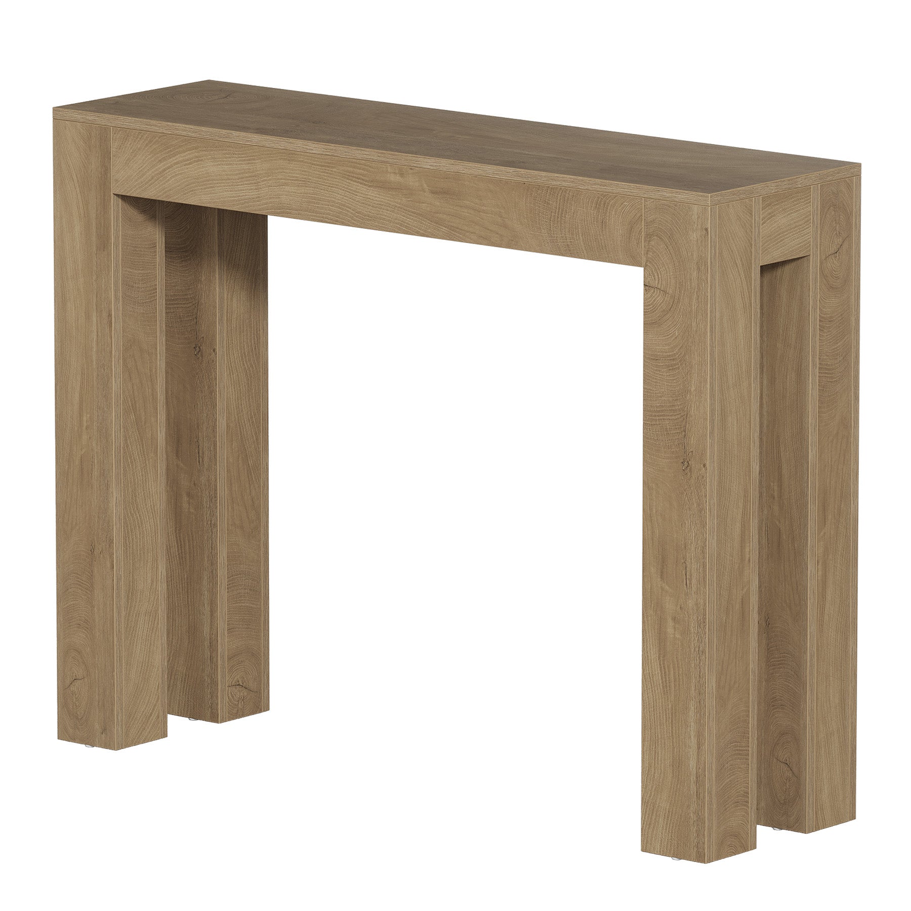 Tribesigns Console 105 cm style campagne, Table d'entrée étroite en bois pour canapé
