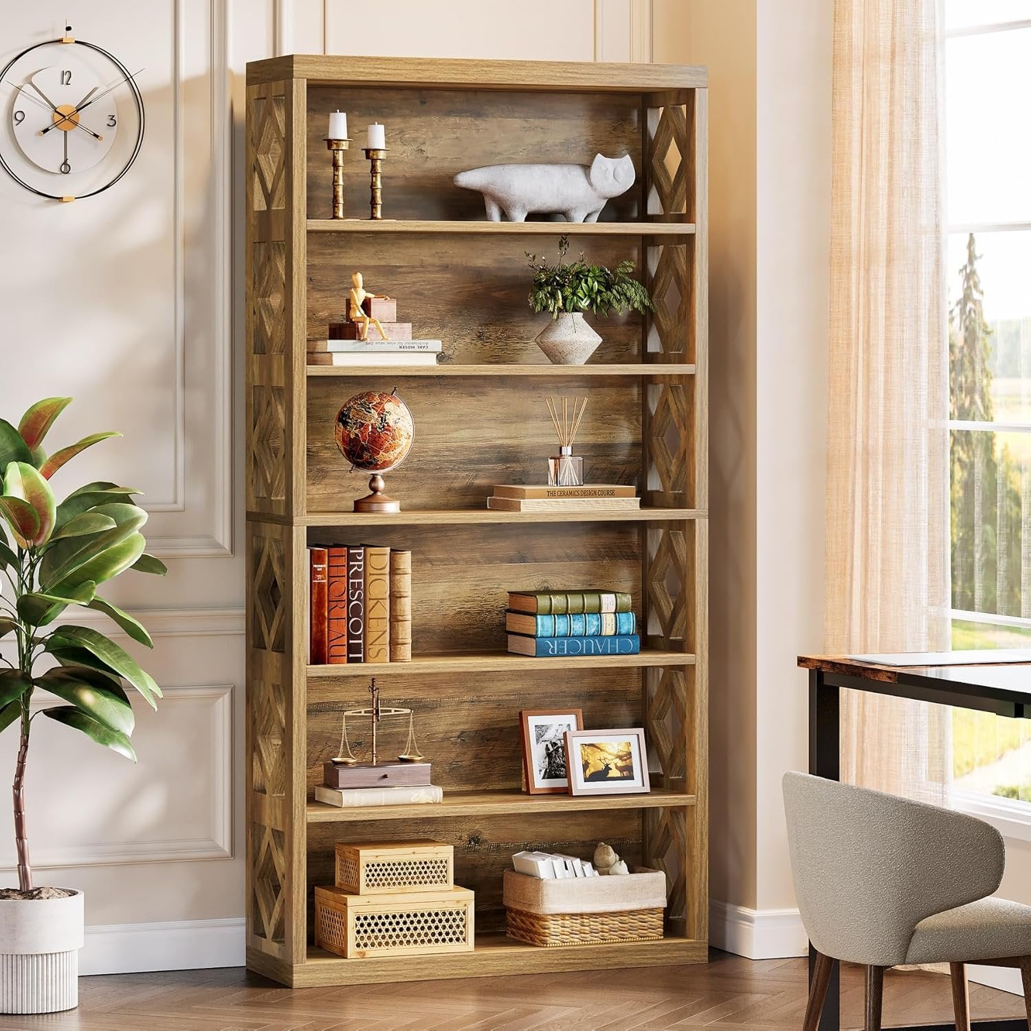 Tribesigns Étagère de 190 cm de haut à 7 niveaux, Étagère de rangement ouverte