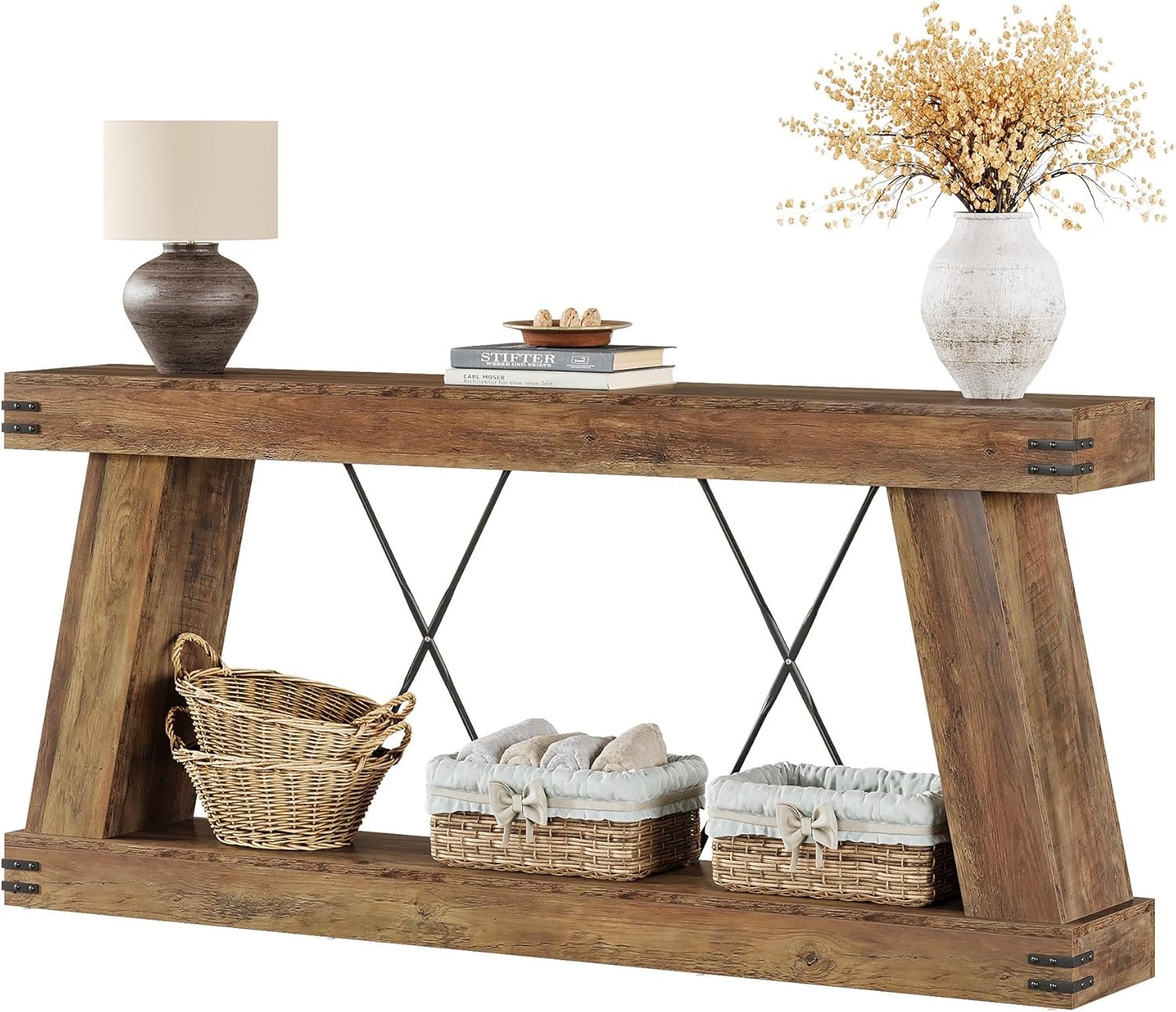 Tribesigns Table Console 180 x 30 x 85 cm, Table d'appoint Table de Couloir pour Petit Espace