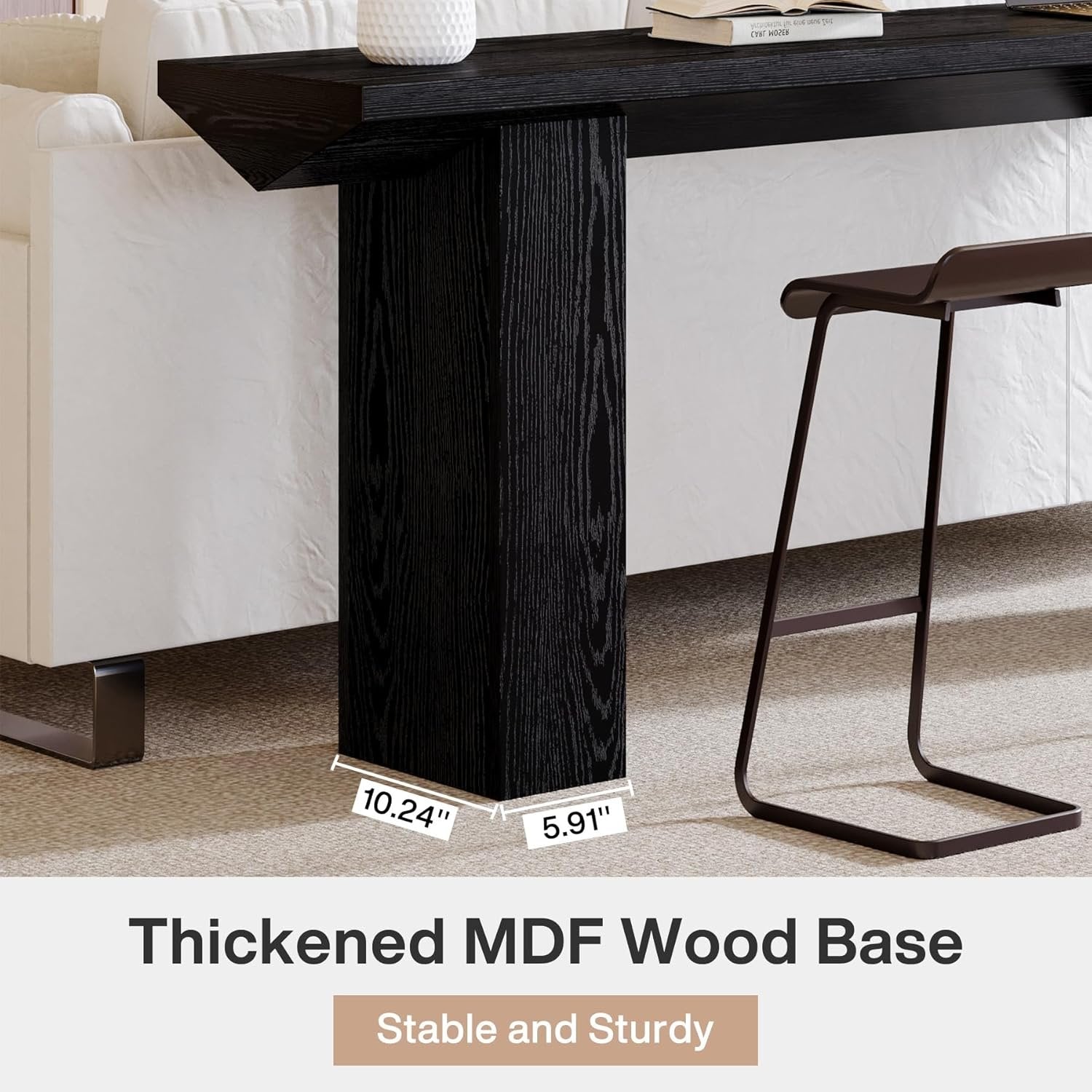 Tribesigns Table console pour l'entrée, Table de canapé en bois de ferme derrière le canapé